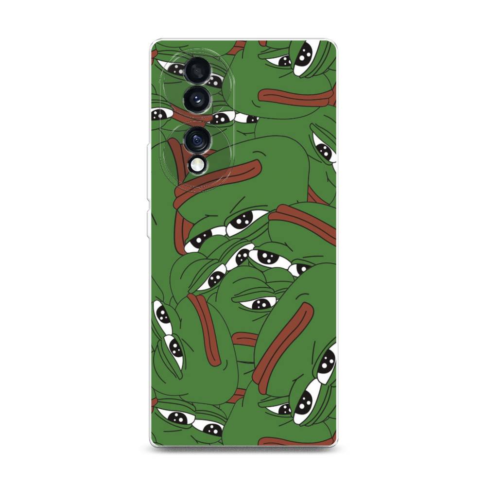 

Чехол Awog на Honor 70 "Печальный frog", Разноцветный, 6108250-9