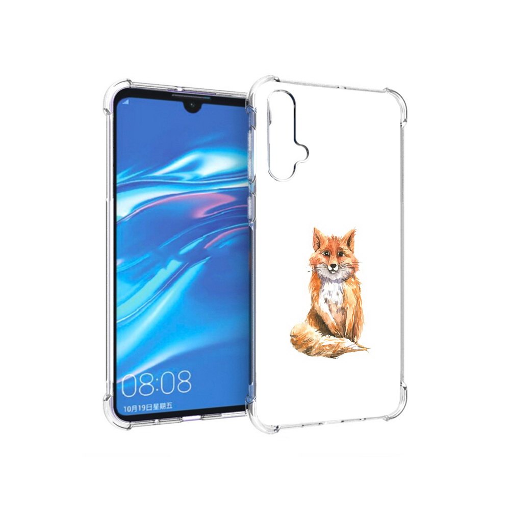 

Чехол MyPads Tocco для Huawei Nova 5 детская лиса, Прозрачный, Tocco