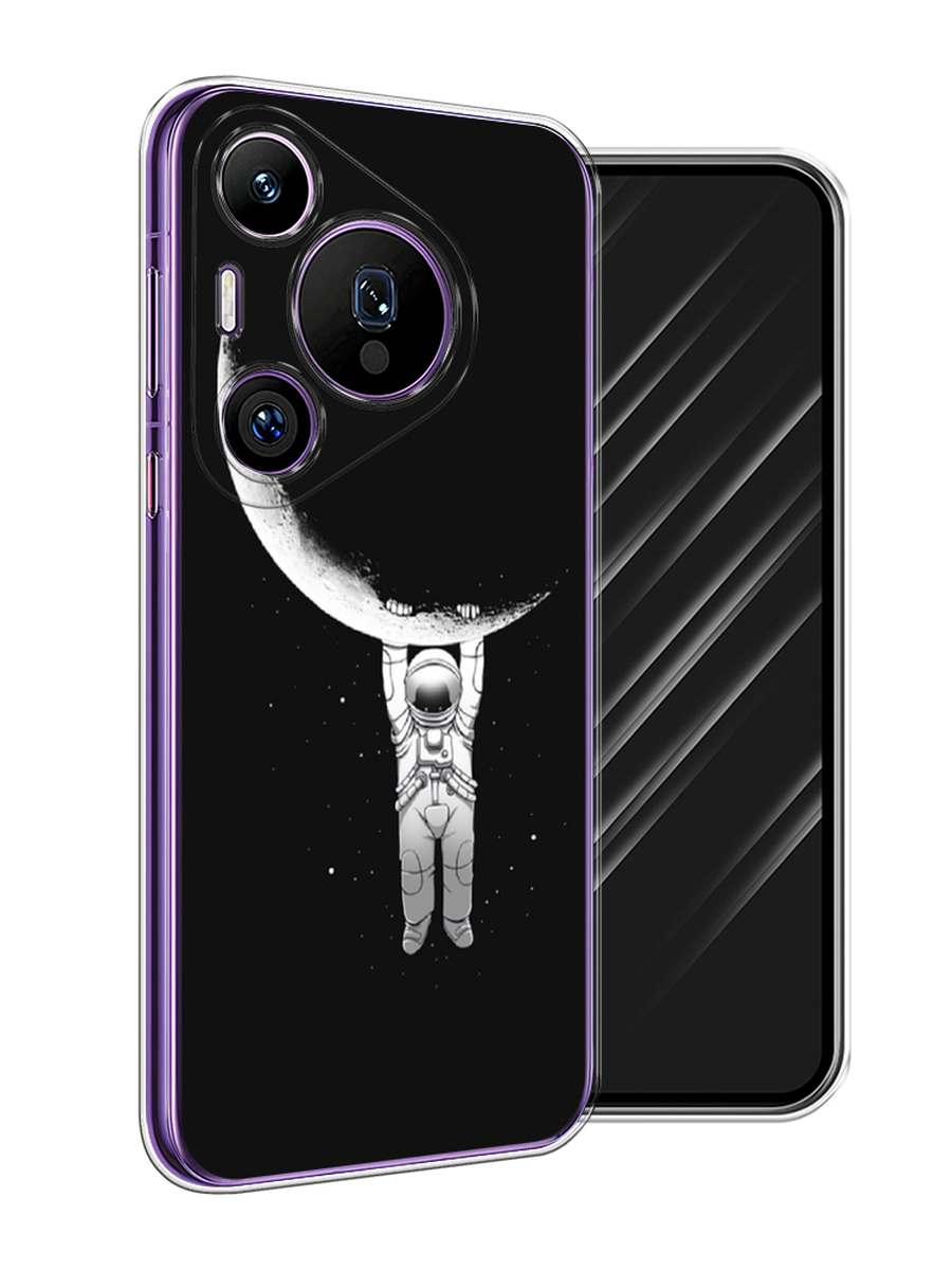 

Чехол Awog на Huawei Pura 70 Pro/70 Pro Plus "Космонавт", Белый;черный, 6124450-1