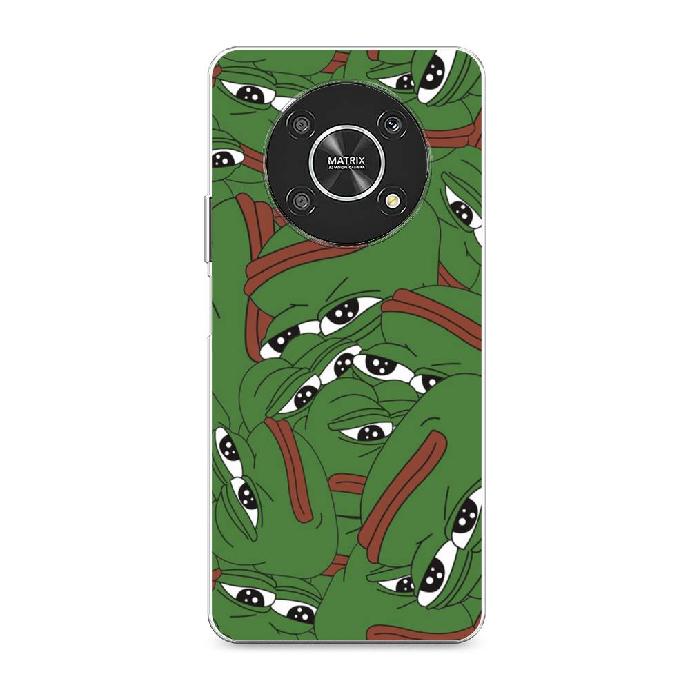 

Чехол Awog на Honor X9 4G/Magic4 Lite 4G "Печальный frog", Разноцветный, 6108650-9