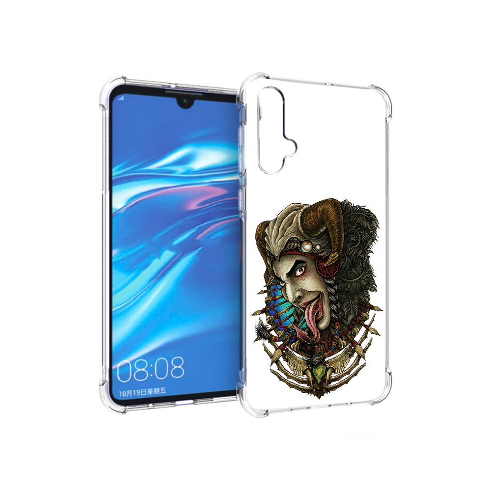 

Чехол MyPads Tocco для Huawei Nova 5 длинный язык, Прозрачный, Tocco