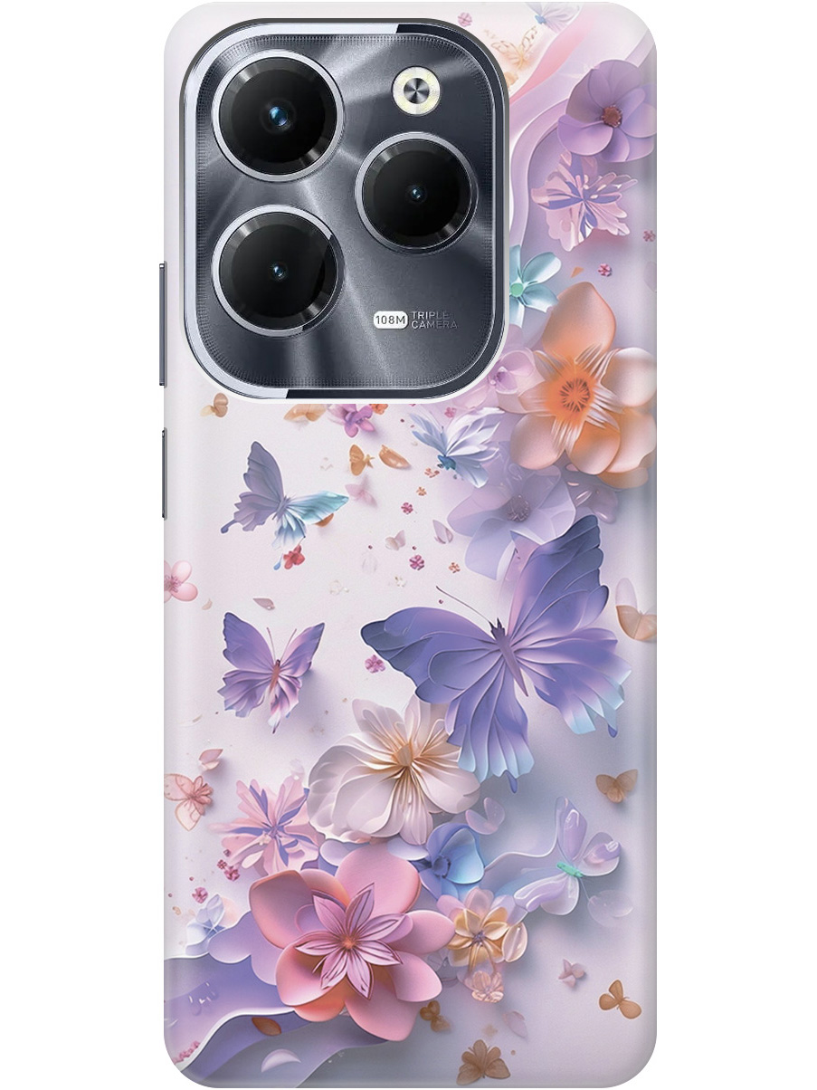 

Силиконовый чехол на Infinix Hot 40 / Hot 40 Pro с принтом 873548, Прозрачный;розовый;фиолетовый, 778679222