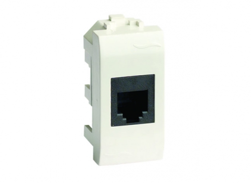

Розетка DKC 76648B компьютерная RJ-45, кат.6 (разъем AMP), белая, 1 модуль, Белый