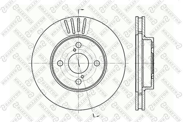 

Тормозной диск Stellox 60204582VSX