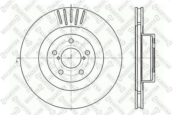 

Тормозной диск Stellox 60204412VSX