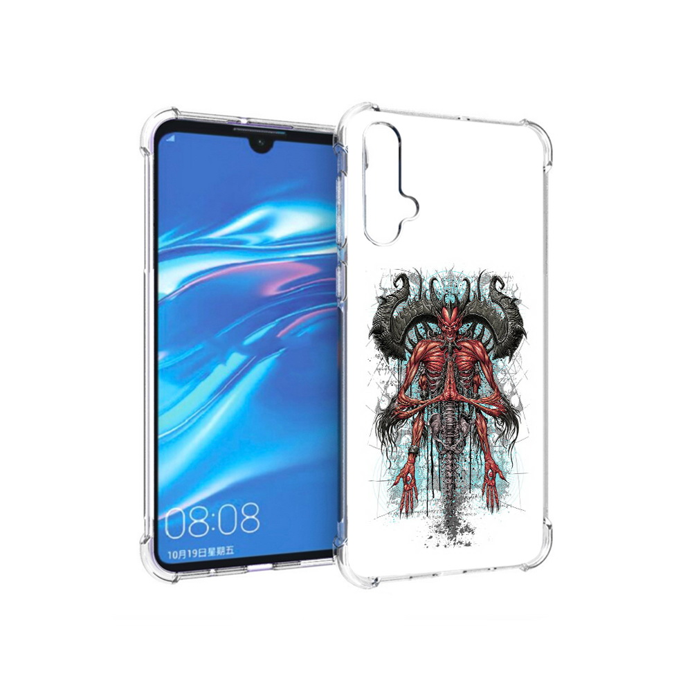 

Чехол MyPads Tocco для Huawei Nova 5 дьявол, Прозрачный, Tocco