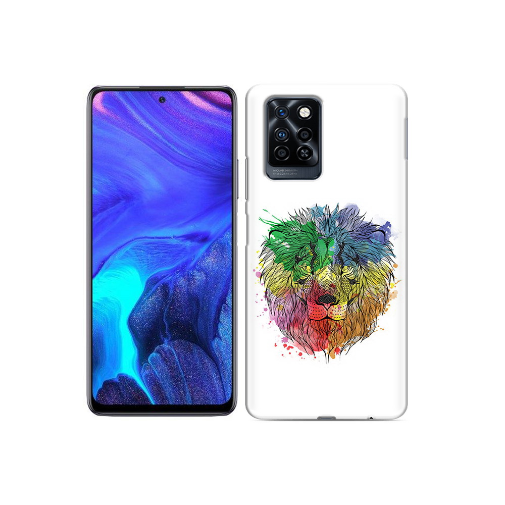 

Чехол MyPads Tocco для Infinix Note 10 Pro разноцветный гордый лев, Прозрачный, Tocco