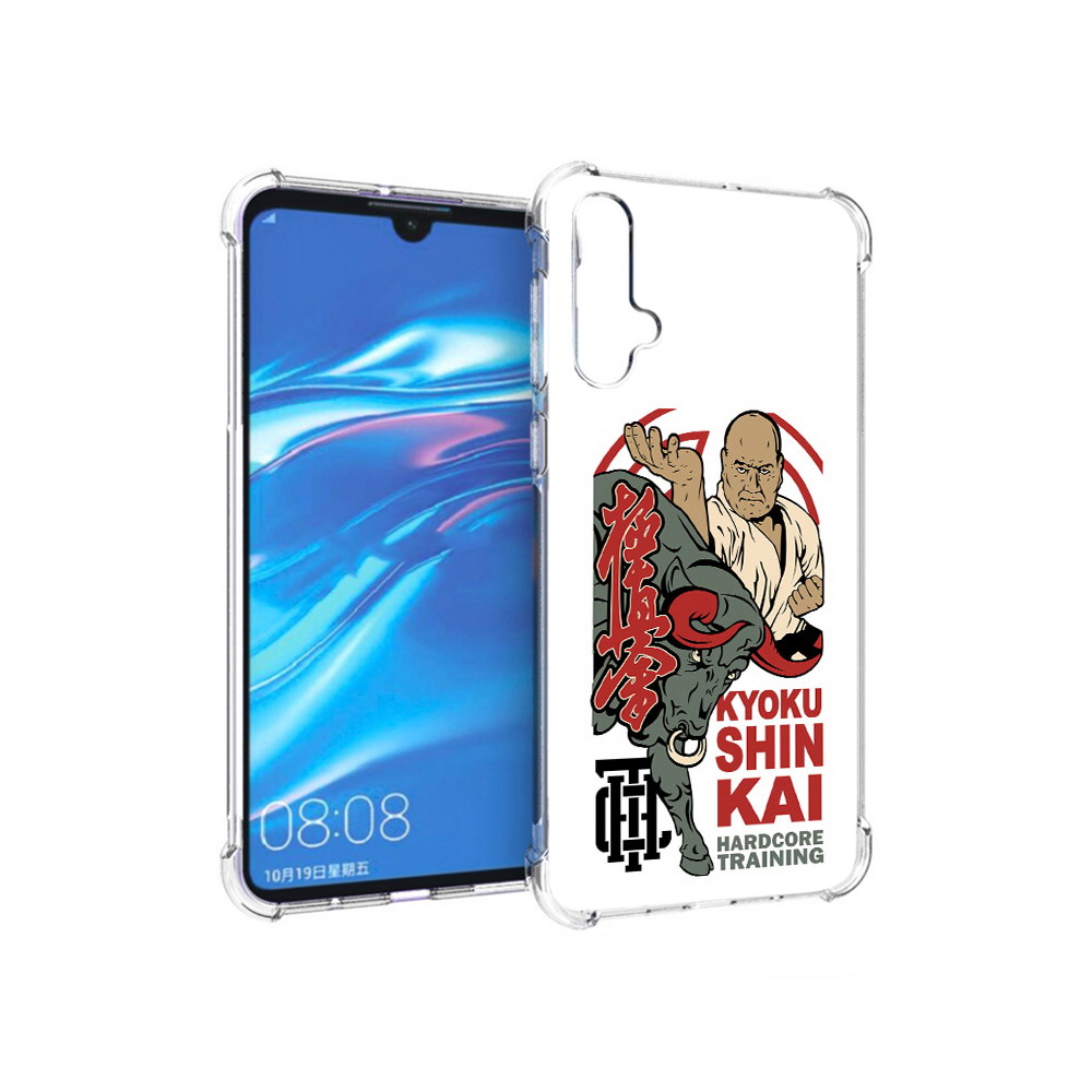 

Чехол MyPads Tocco для Huawei Nova 5 единоборства рисунок, Прозрачный, Tocco