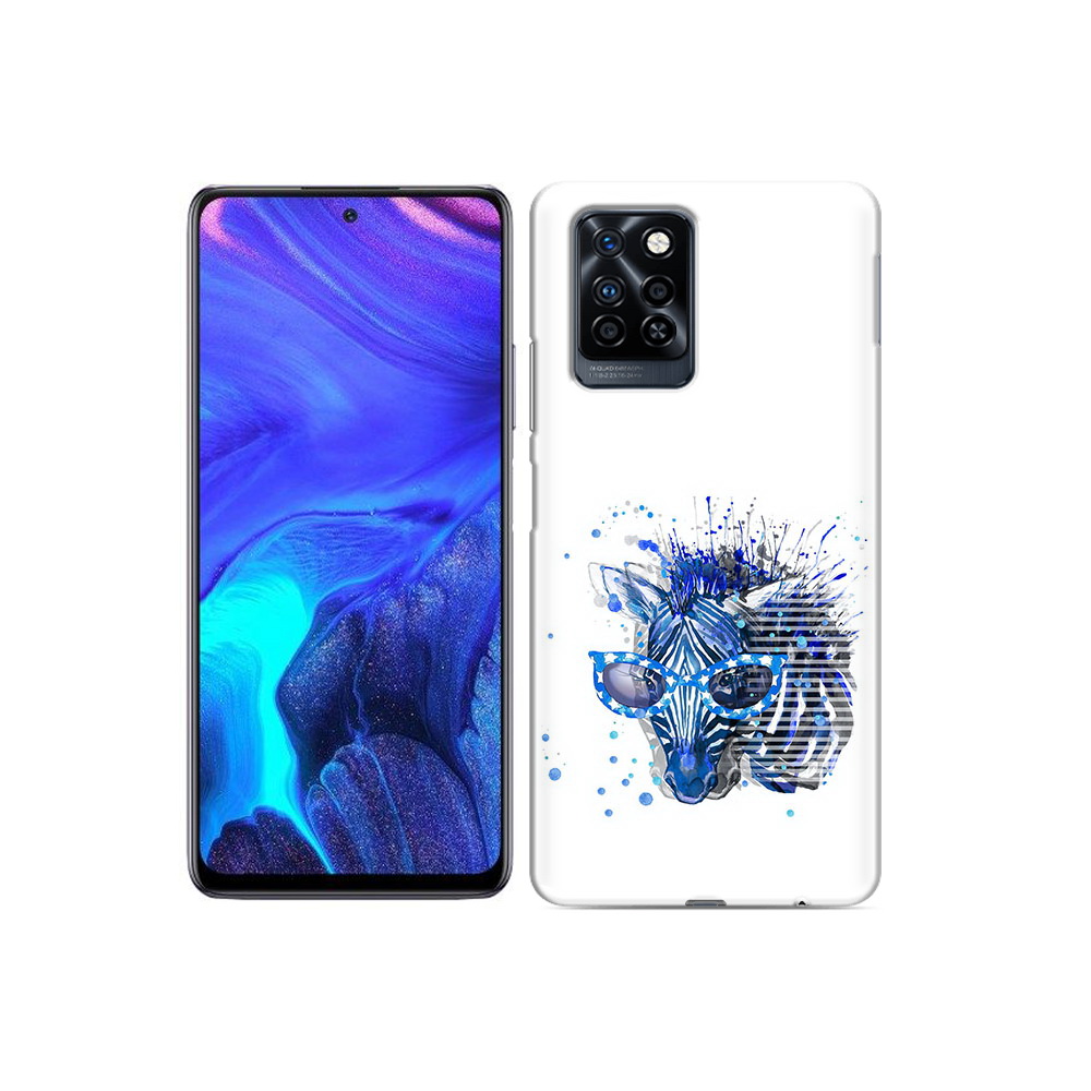 

Чехол MyPads Tocco для Infinix Note 10 Pro расплывчатая зебра, Прозрачный, Tocco