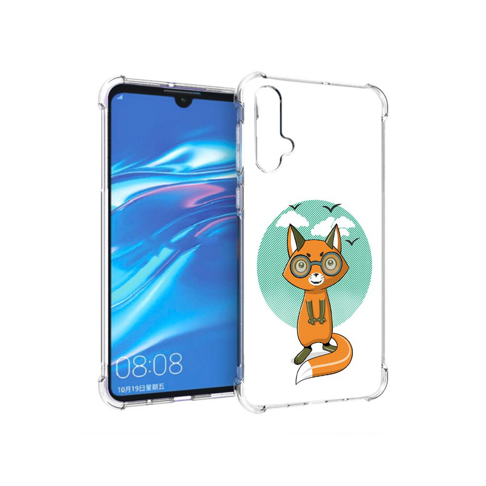 

Чехол MyPads Tocco для Huawei Nova 5 задумчивая лиса, Прозрачный, Tocco