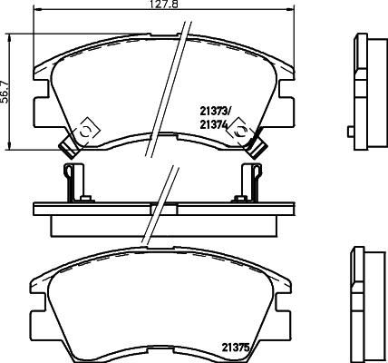 

Тормозные колодки NISSHINBO передние дисковые Strong Ceramic NP3000SC