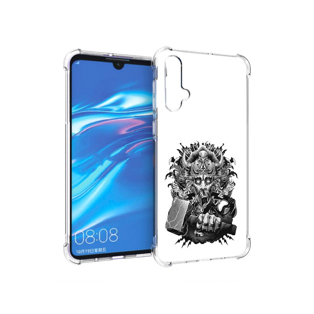 

Чехол MyPads Tocco для Huawei Nova 5 злой тор, Прозрачный, Tocco