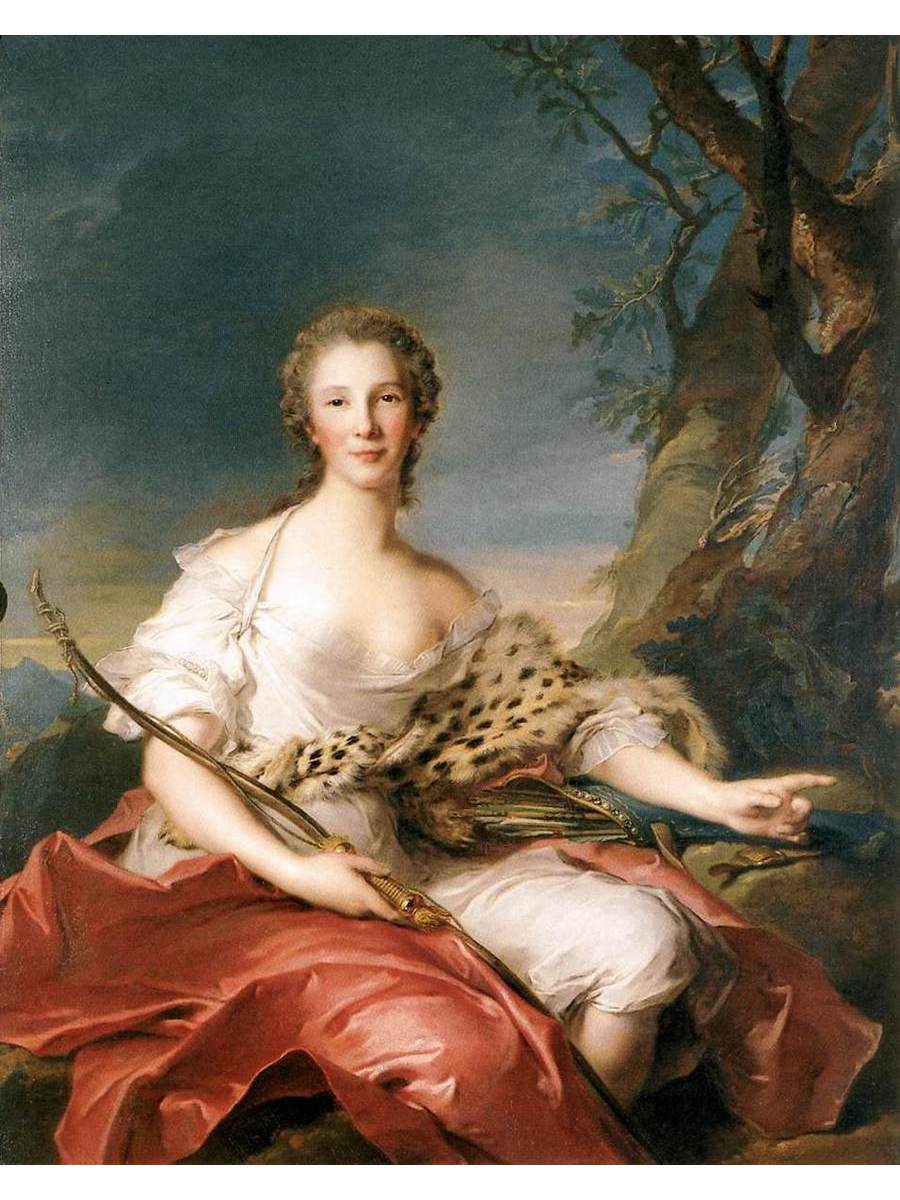 

Постер DRABS A2 Наттье Жан-Марк Madame Bouret as Diana