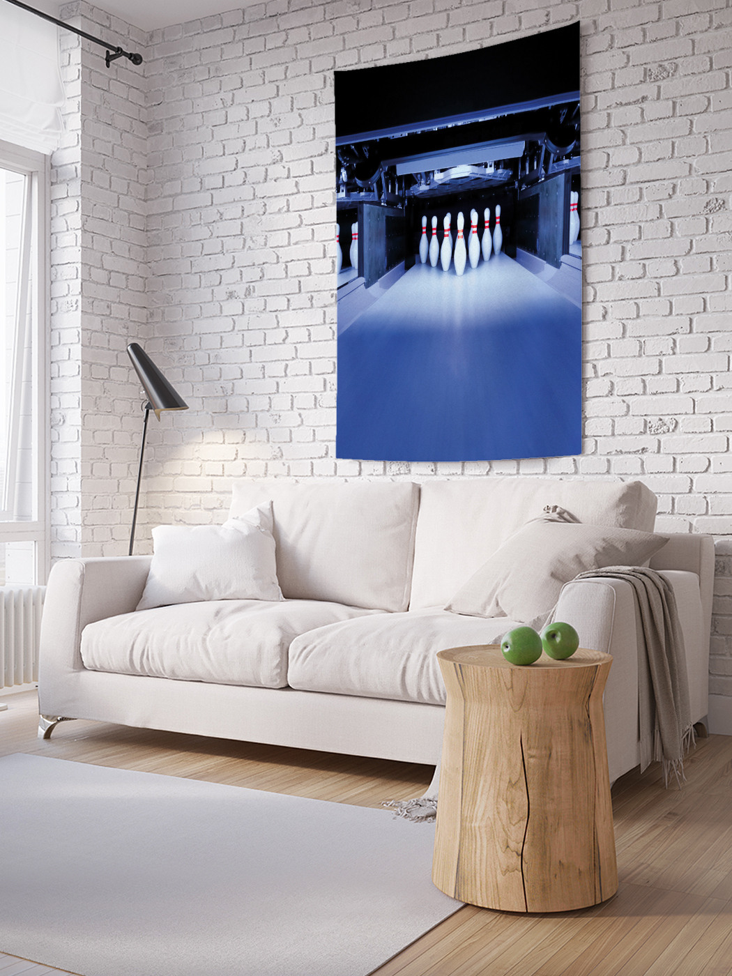 

Вертикальное фотопанно на стену JoyArty Дорожки боулинга 150x200 см, Дорожки боулинга