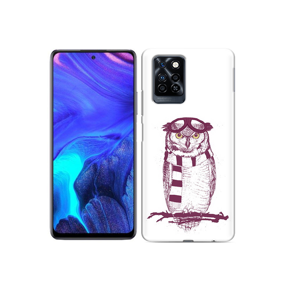 

Чехол MyPads Tocco для Infinix Note 10 Pro сова-летчик, Прозрачный, Tocco