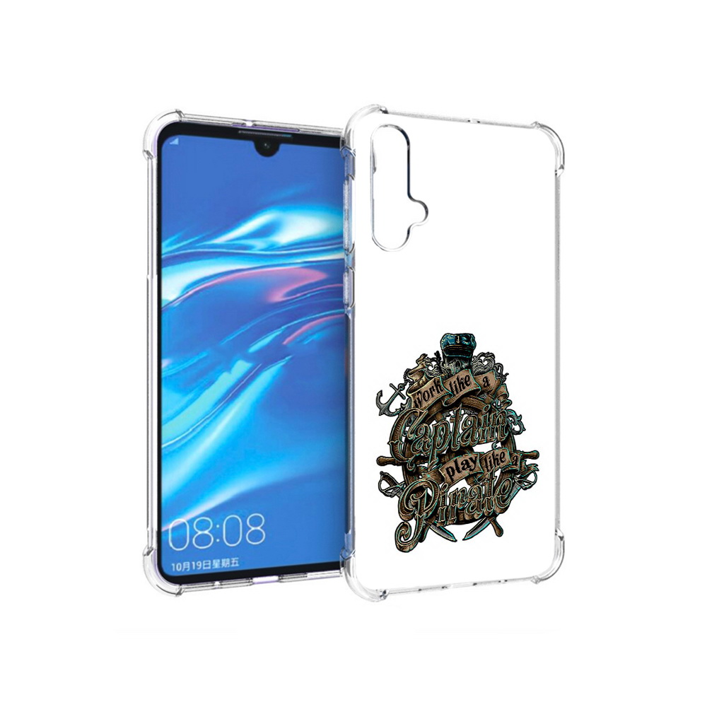 

Чехол MyPads Tocco для Huawei Nova 5 капитан пиратов, Прозрачный, Tocco