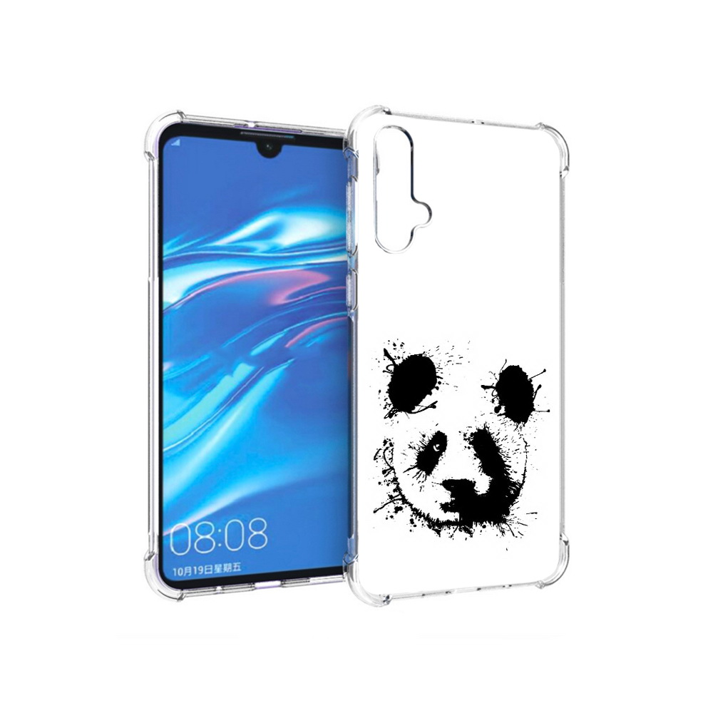 

Чехол MyPads Tocco для Huawei Nova 5 клякса-панда, Прозрачный, Tocco