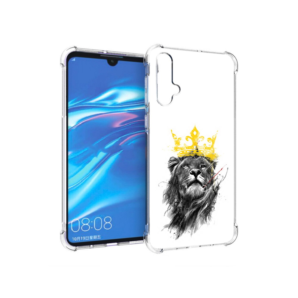 

Чехол MyPads Tocco для Huawei Nova 5 король-лев, Прозрачный, Tocco