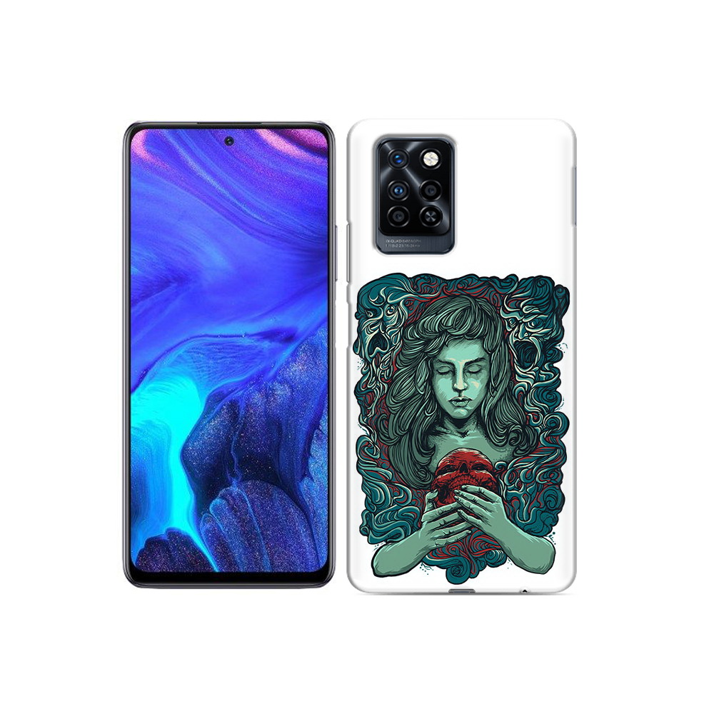 

Чехол MyPads Tocco для Infinix Note 10 Pro спящая девушка, Прозрачный, Tocco
