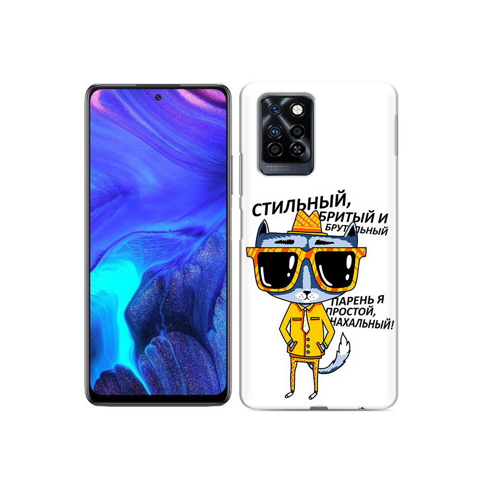 

Чехол MyPads Tocco для Infinix Note 10 Pro стильный кот, Прозрачный, Tocco