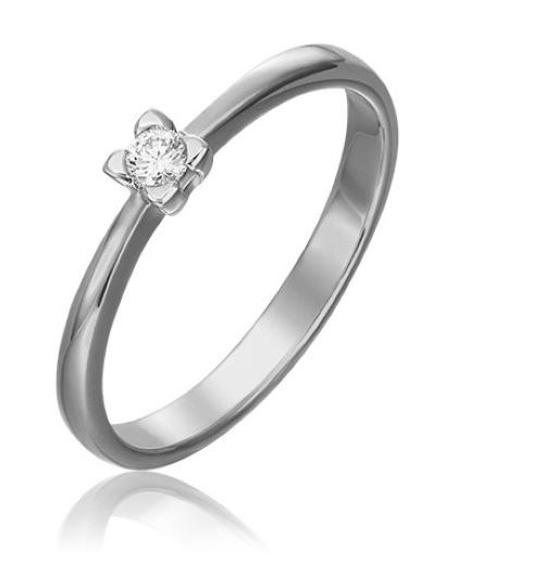 

Кольцо из белого золота с бриллиантом р. 16 PLATINA jewelry 01-0448-00-101-1120-30, 01-0448-00-101-1120-30