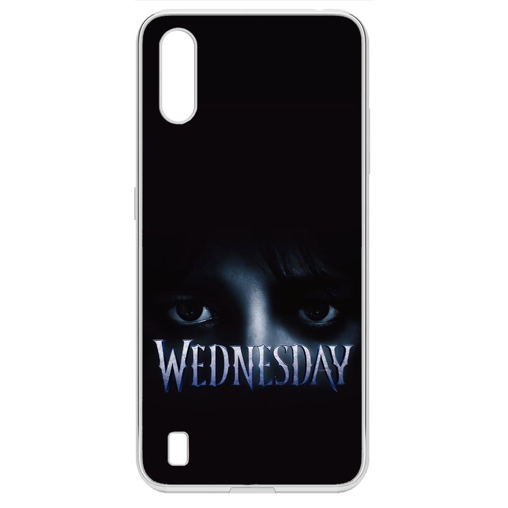 

Чехол-накладка Krutoff Clear Case Уэнсдей Аддамс - Логотип для Samsung Galaxy A01 (A015)