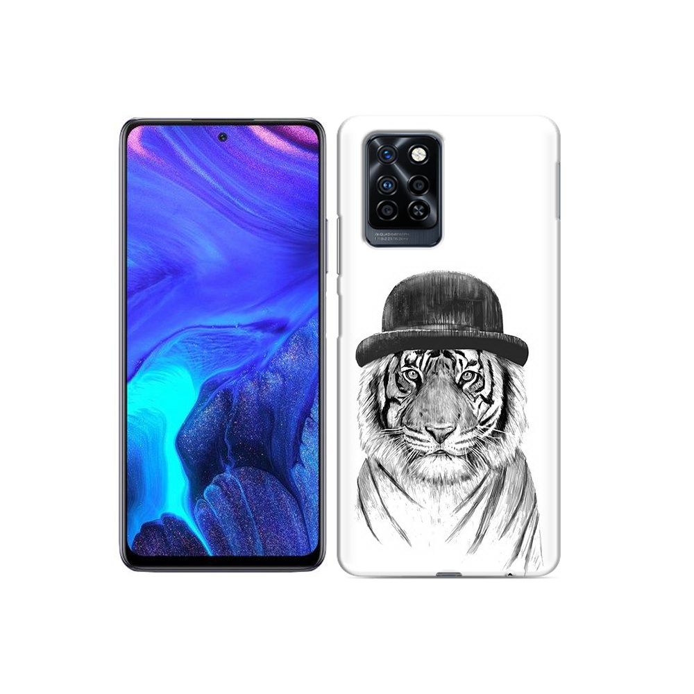 

Чехол MyPads Tocco для Infinix Note 10 Pro тигр британец, Прозрачный, Tocco
