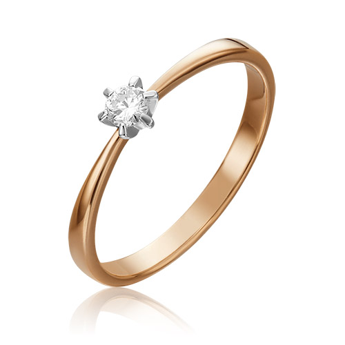 

Кольцо помолвочное из золота р.  PLATINA jewelry 01-0451-00-101-1111-30, бриллиант, 01-0451-00-101-1111-30