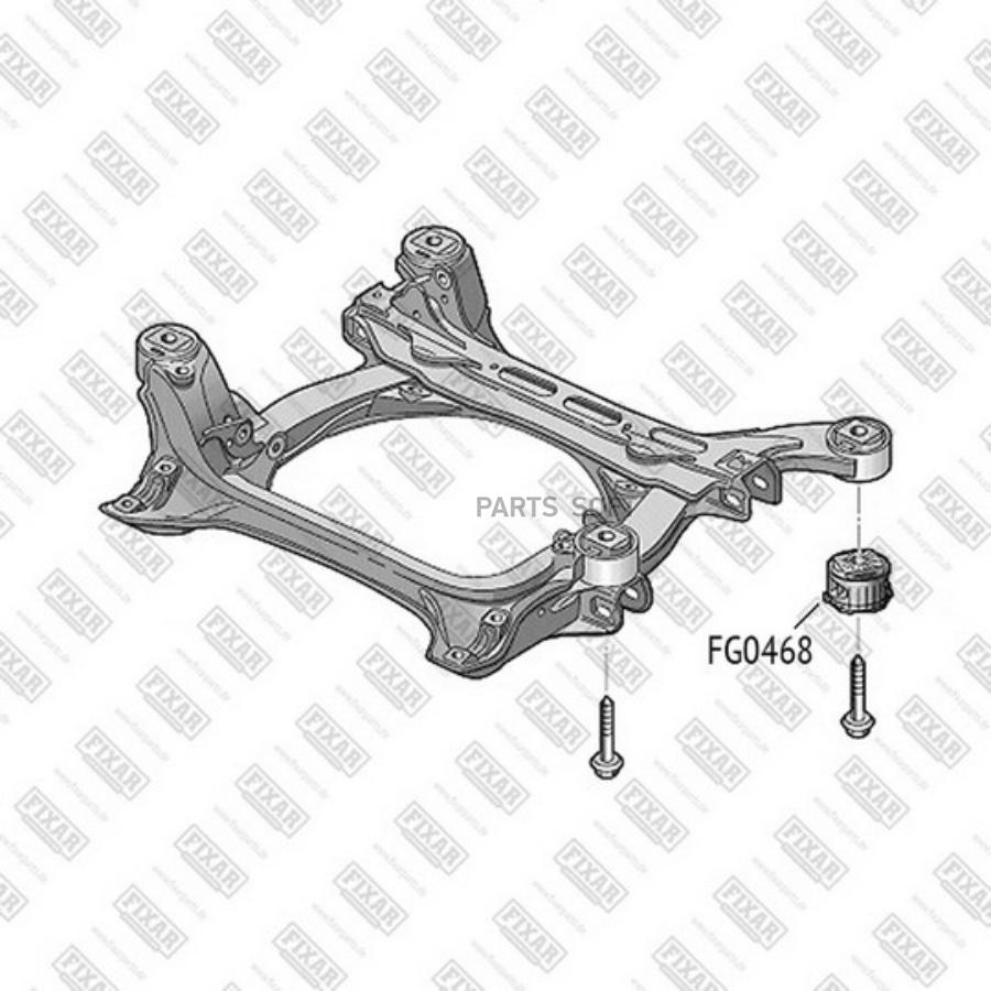 

Сайлентблок подрамника AUDI Q7 06-> FG0468
