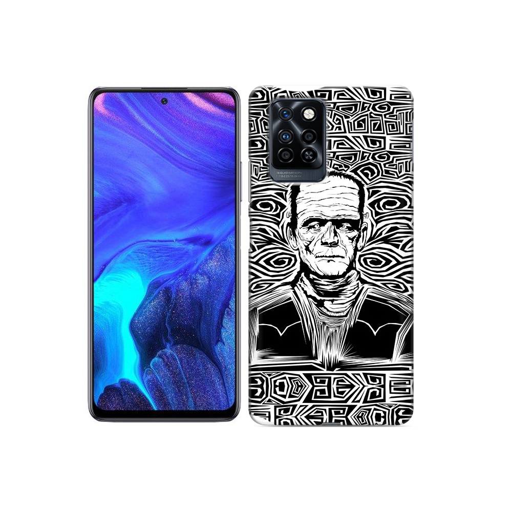 

Чехол MyPads Tocco для Infinix Note 10 Pro франкенштейн черно белый, Прозрачный, Tocco