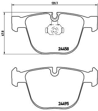 

Тормозные колодки BREMBO P06050