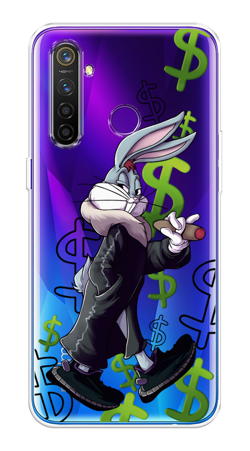 

Чехол на Realme 5 Pro "Rich Bugs Bunny", Зеленый;черный;голубой, 251650-6
