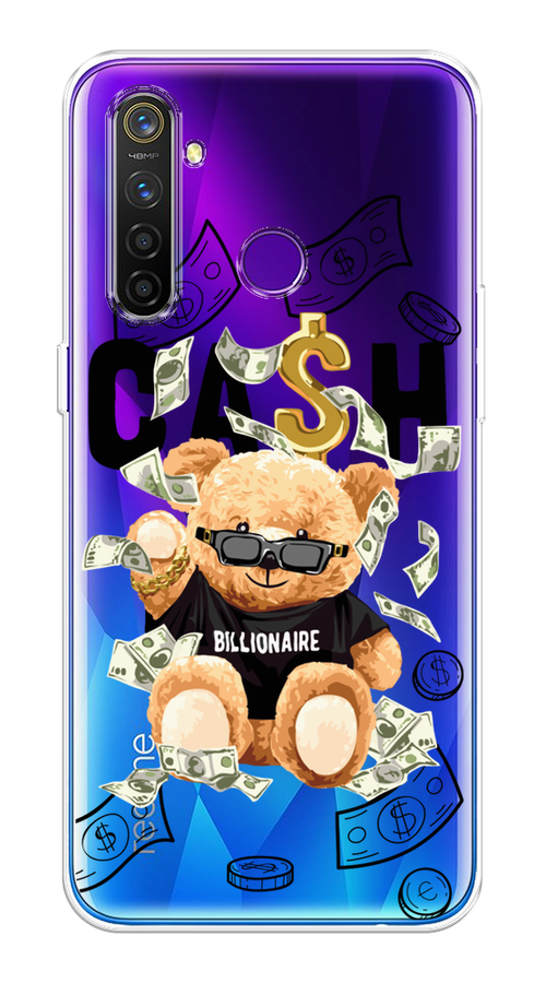 

Чехол на Realme 5 Pro "Big cash", Черный;серый;бежевый, 251650-6