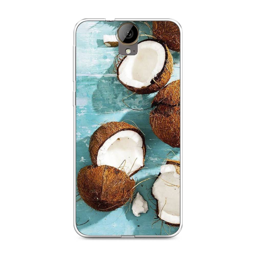 

Чехол Awog на HTC One E9 Plus "Разбитые кокосы", Коричневый, 102250-10