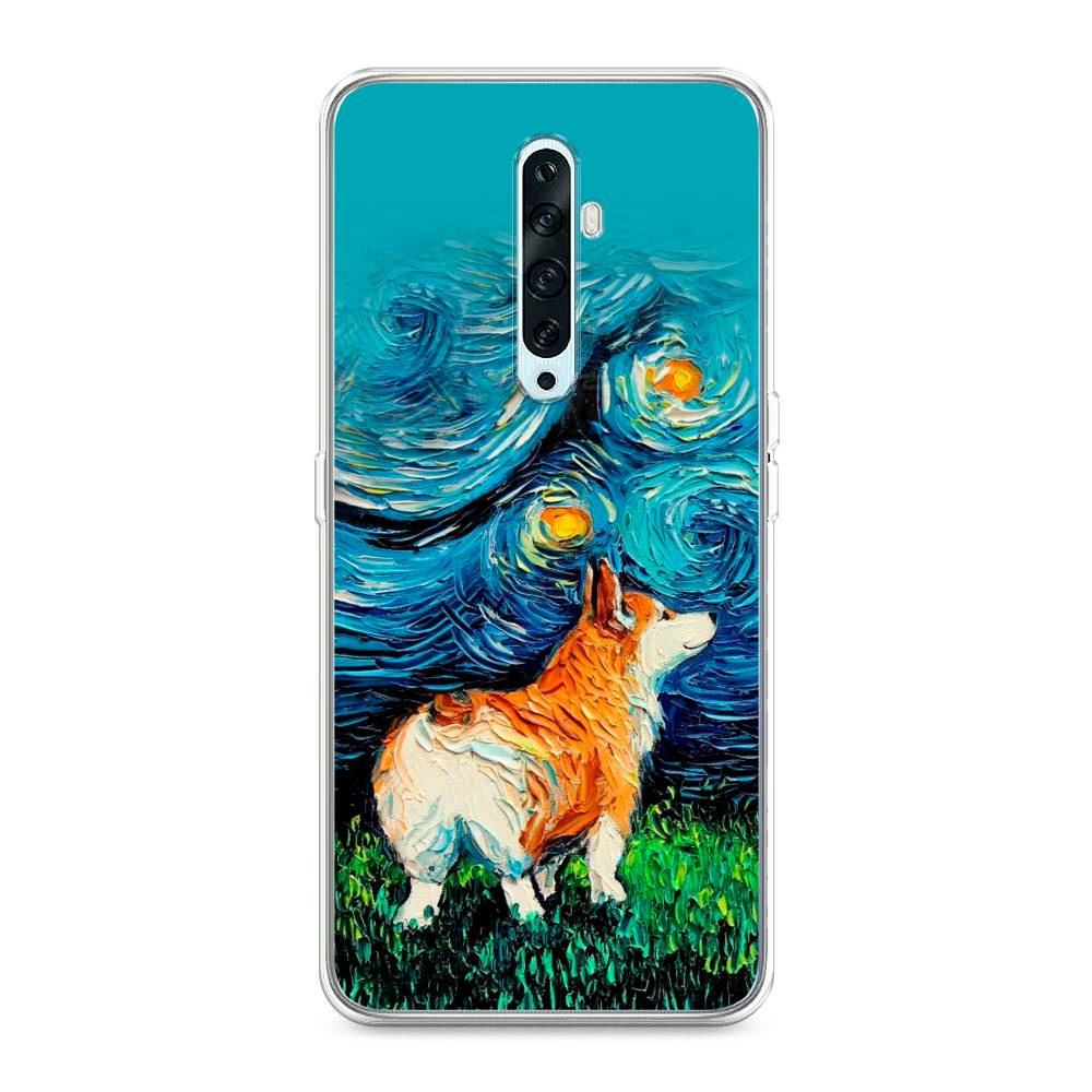 

Чехол на Oppo Reno 2Z "Корги звёздная ночь", Коричневый;белый;зеленый, 251850-1