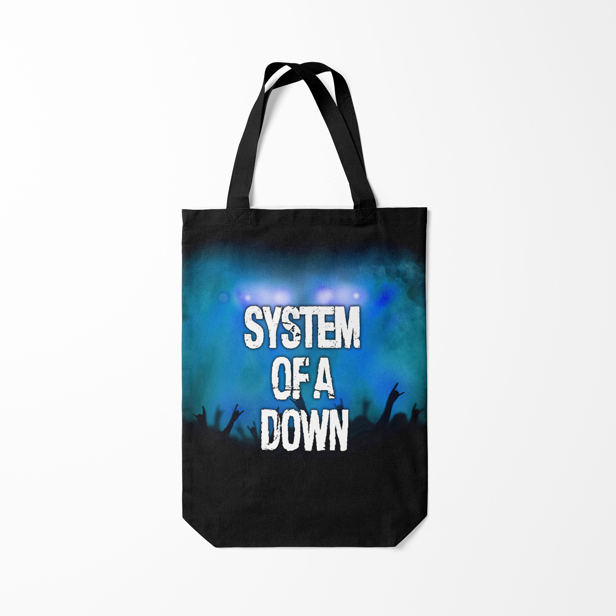 

Сумка шoппер унисекс Burnettie System of a Down, черный, System of a Down