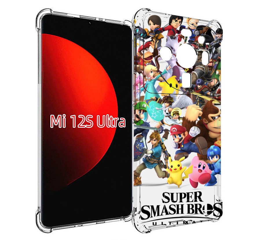 

Чехол MyPads Super Smash Bros для Xiaomi 12S Ultra, Прозрачный, Tocco