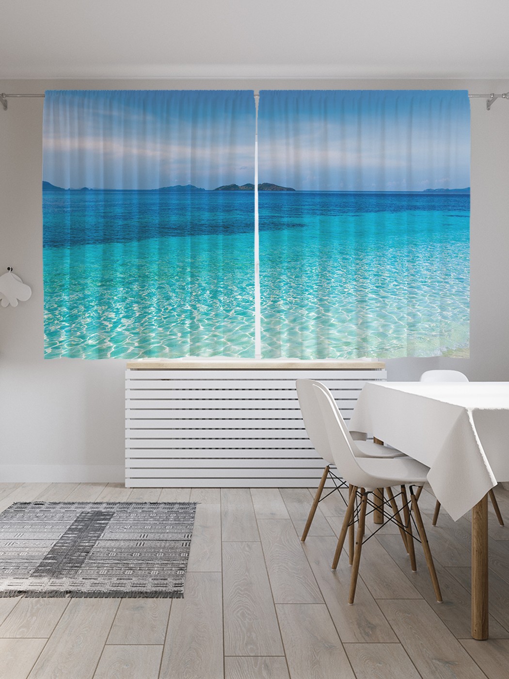 

Классические шторы JoyArty "Легкий бриз", серия Oxford DeLux, 2 полотна 145x180 см, Легкий бриз