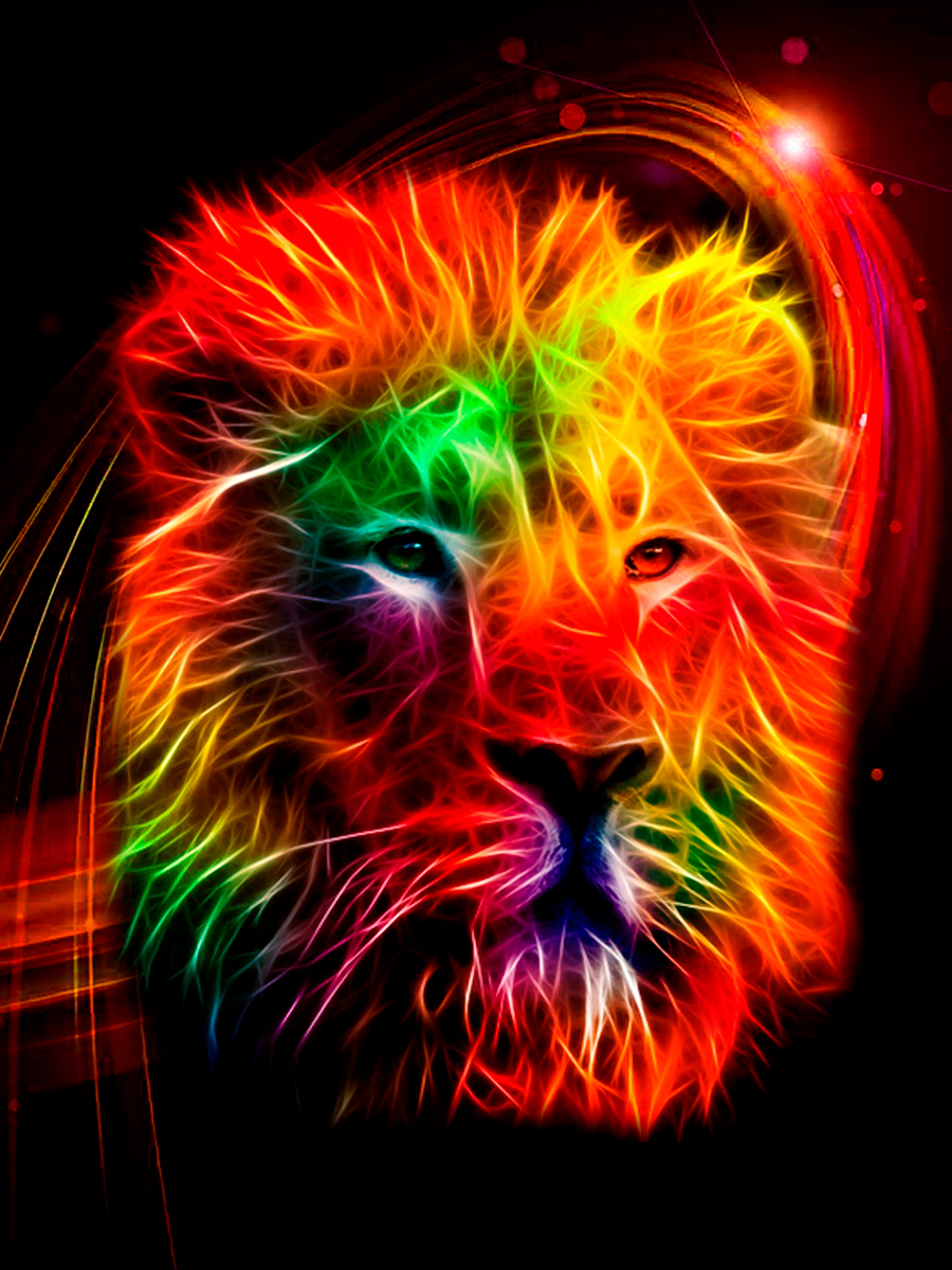 

Постер DRABS А3 Неоновый лев