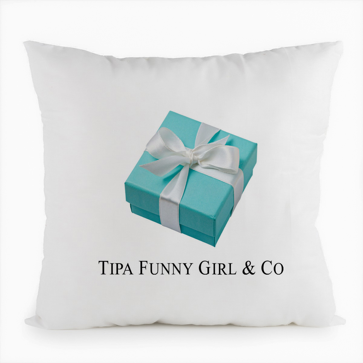 фото Подушка белая coolpodarok tipa funny girl and co