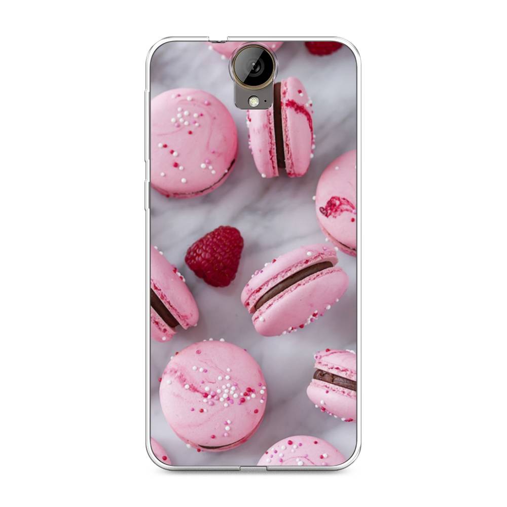 

Чехол Awog на HTC One E9 Plus "Макарони с малиной", Серый;розовый, 102250-10