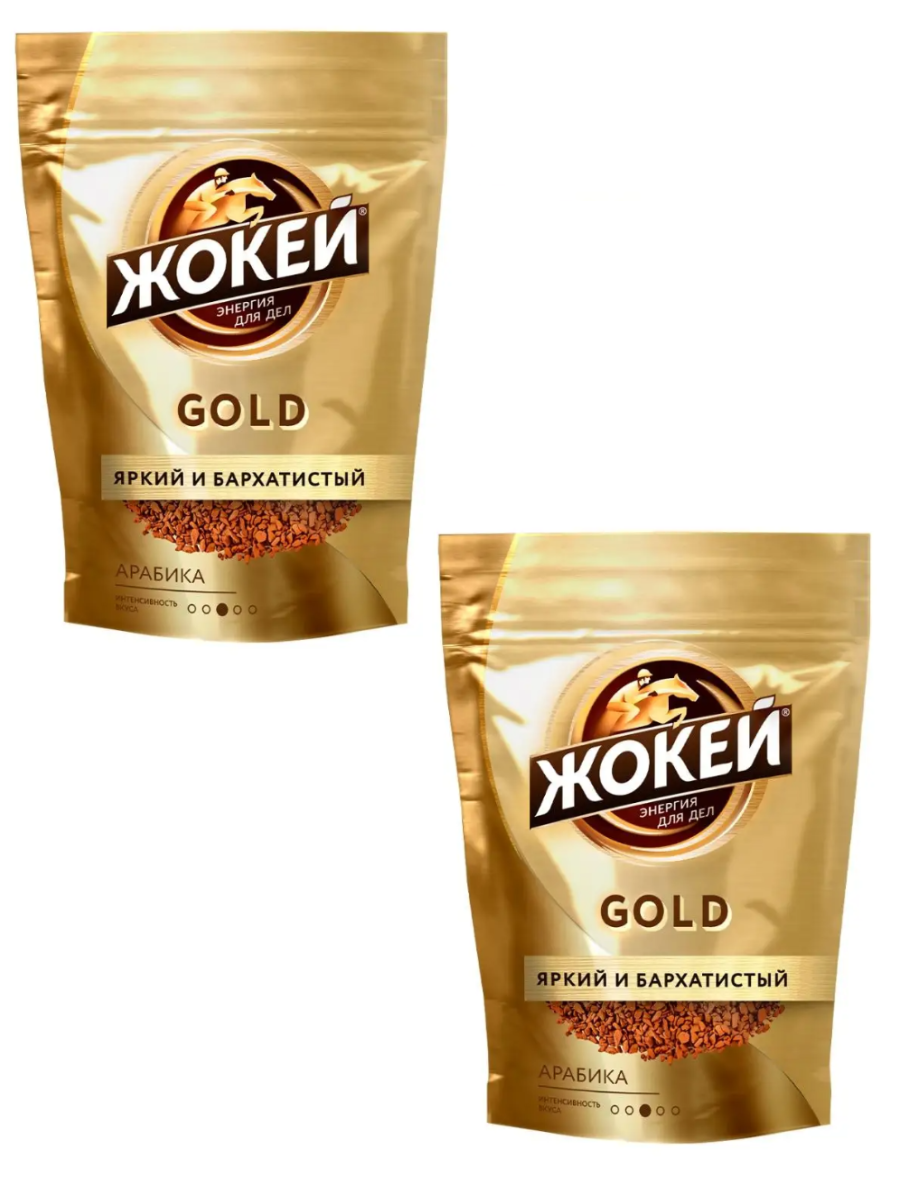 Кофе растворимый Жокей Gold, 2 шт по 75 г