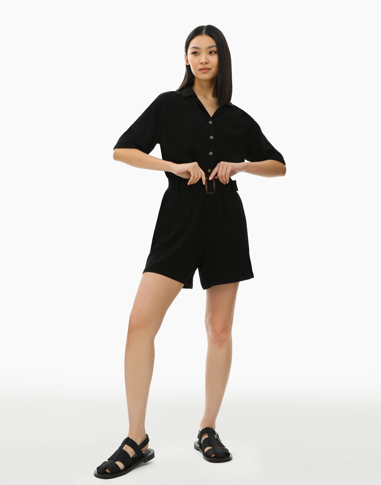 

Комбинезон женский Gloria Jeans GDR026800 черный XS, GDR026800