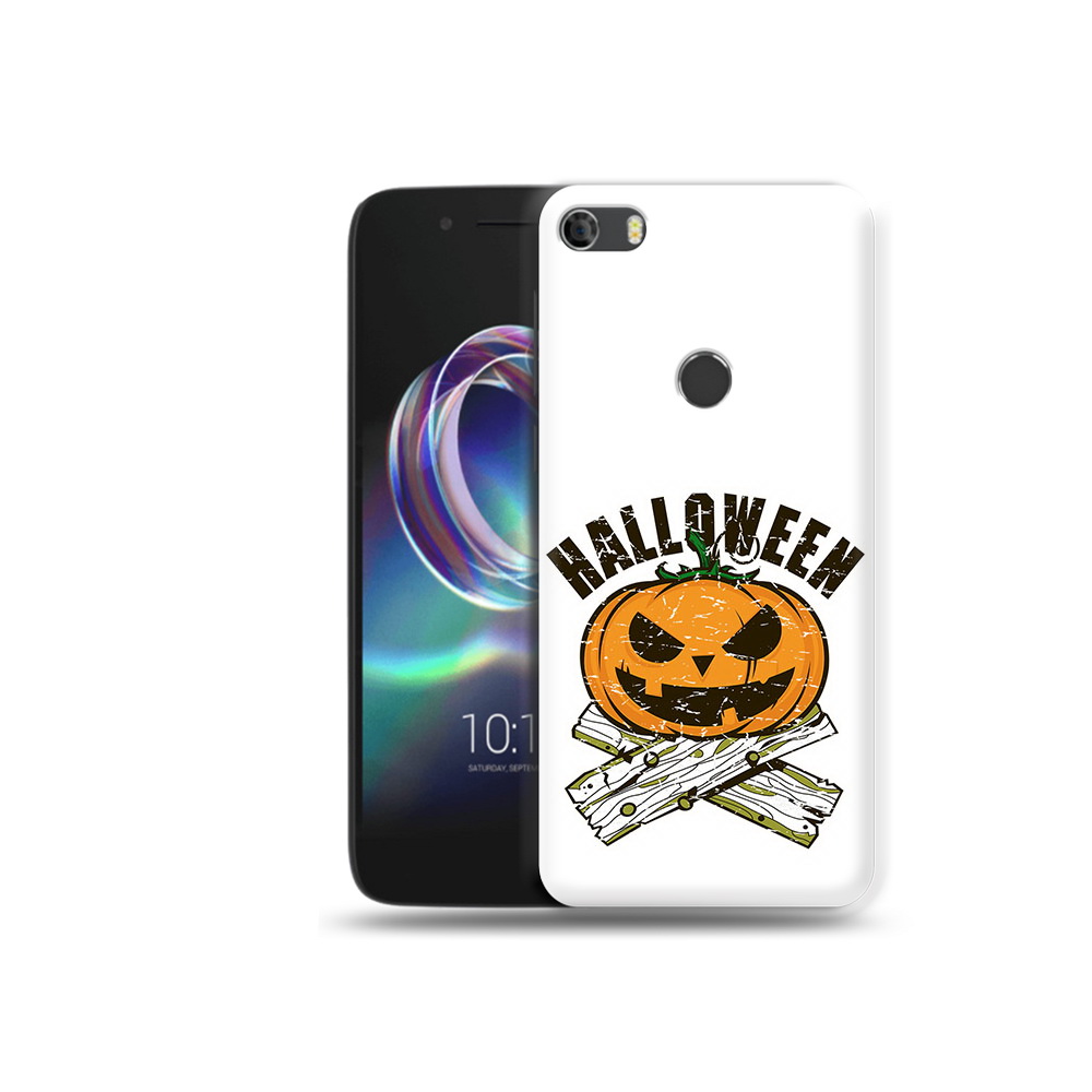 

Чехол MyPads Tocco для Alcatel Idol 5 Хэллоуин доски тыква (PT82010.678.194), Прозрачный, Tocco