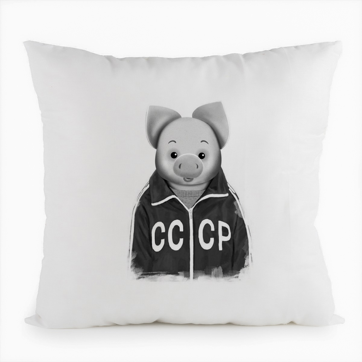 фото Подушка белая coolpodarok ссср пятачок