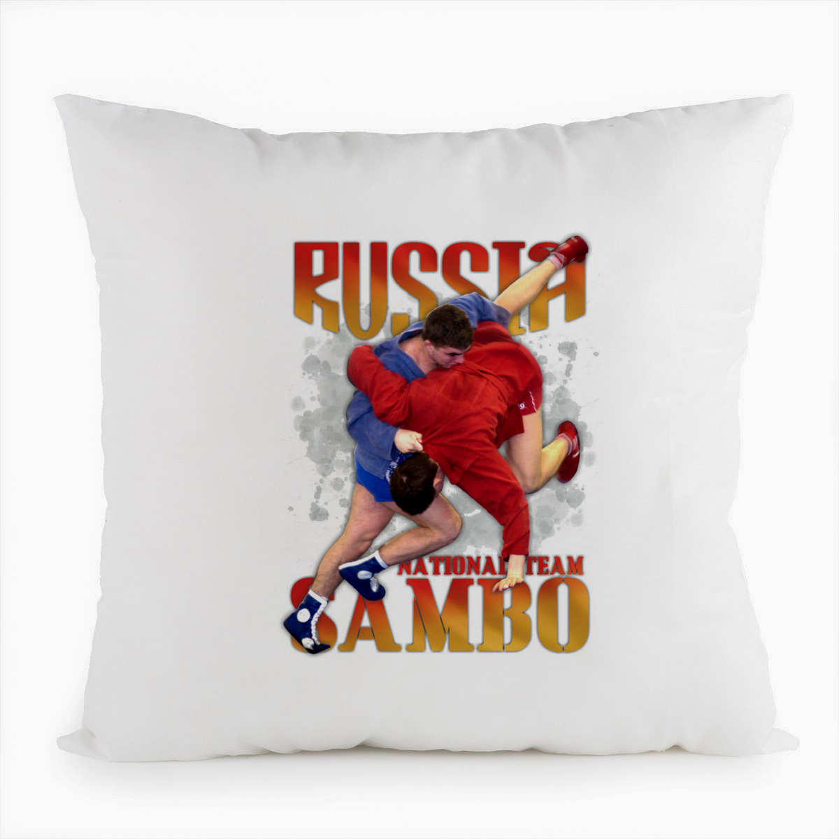 фото Подушка белая coolpodarok russia sambo. самбо