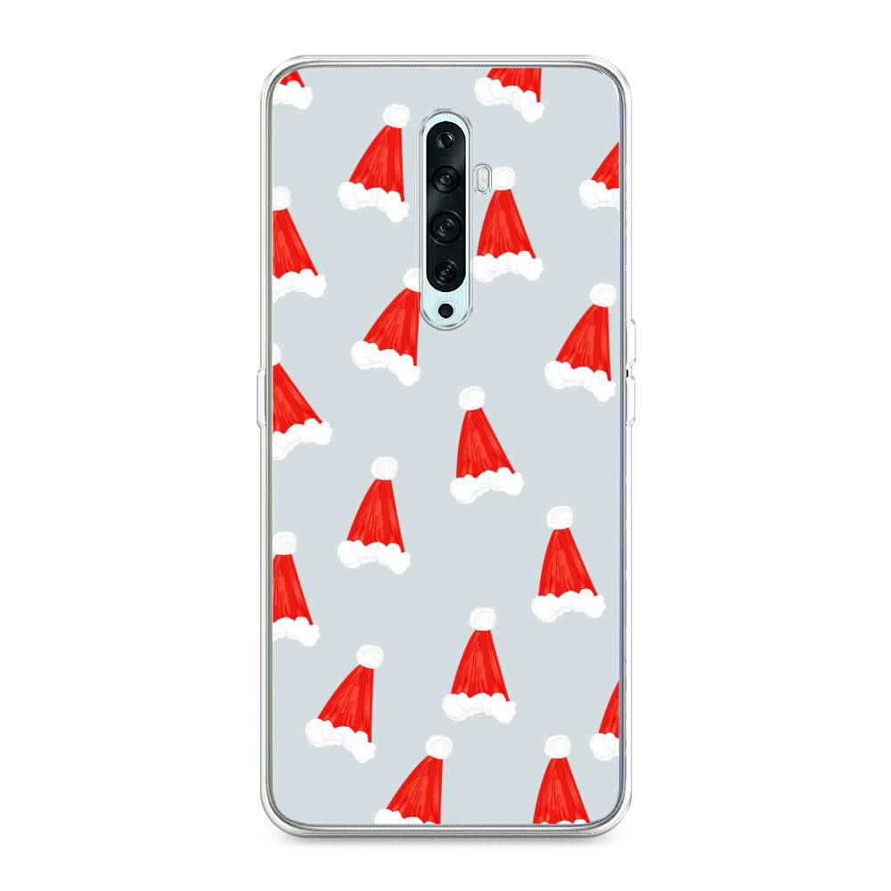 

Чехол на Oppo Reno 2Z "Новогодние шапочки", Белый;красный;серый, 251850-5