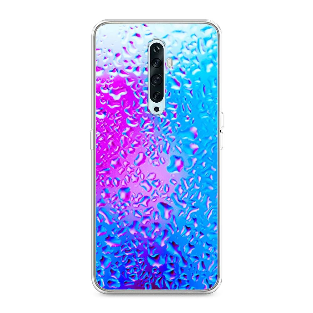 

Чехол на Oppo Reno 2Z "Капли на стекле", Голубой;розовый, 251850-3