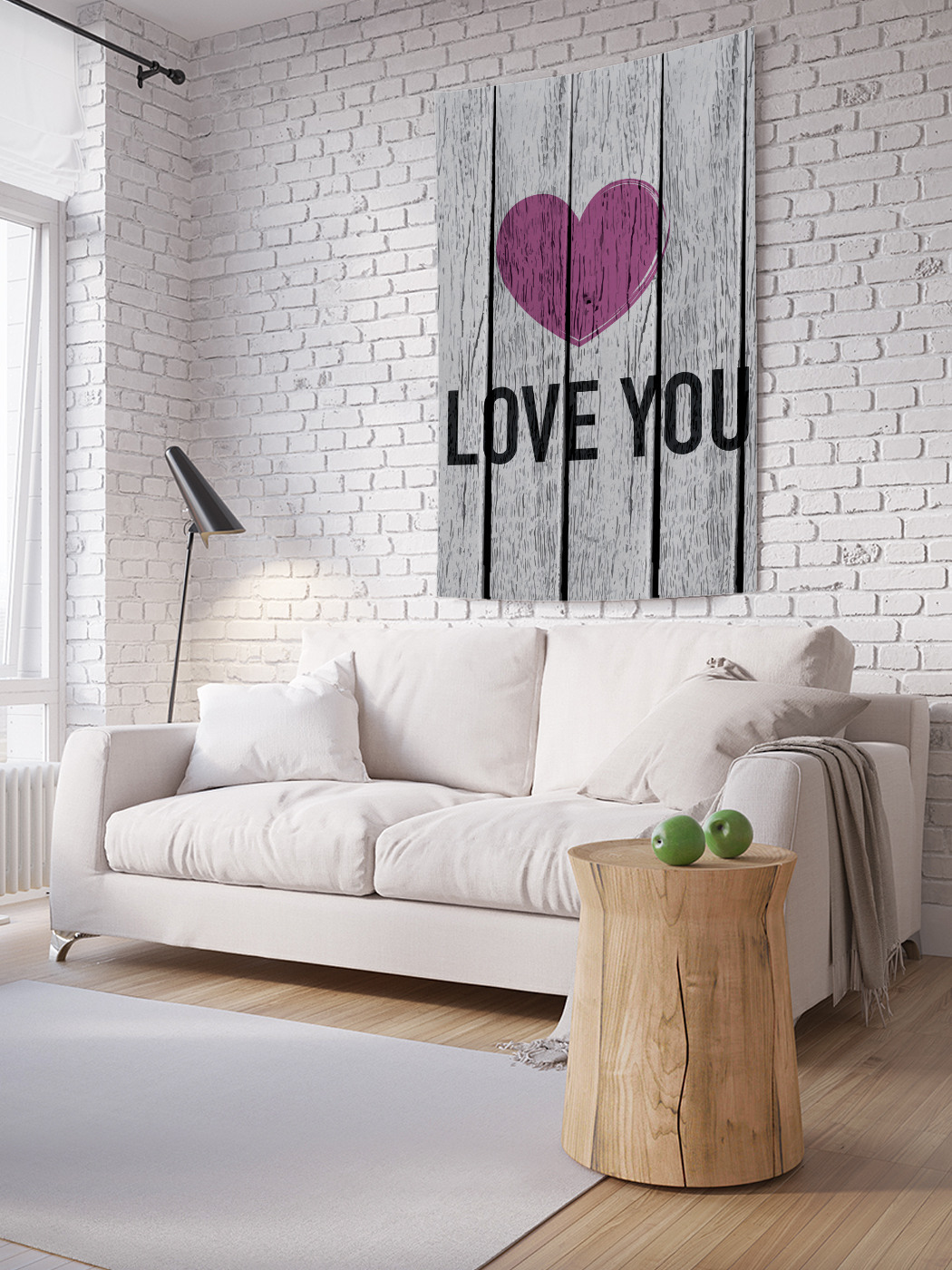 

Вертикальное фотопанно на стену JoyArty Сердце на деревянном фоне 100x150 см, Сердце на деревянном фоне