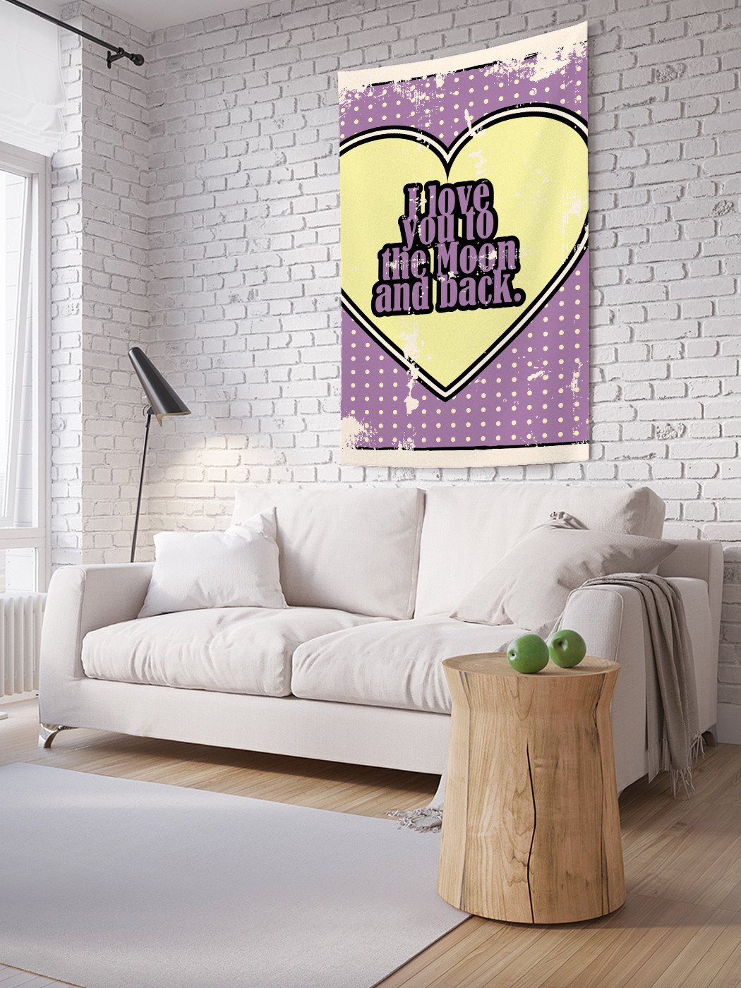 

Вертикальное фотопанно на стену JoyArty Серце с точками 100x150 см, Серце с точками